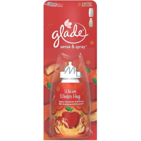 Glade Sense Warm Winter Hug Apple, Cinnamon & Nutmeg osviežovač vzduchu náhradná náplň 18 ml sprej