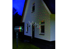 Annas Collection LED laser 4x funkcia obloha - stály, červená/zelená