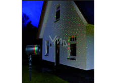 Annas Collection LED laser 4x funkcia obloha - pohyblivý, červená/zelená