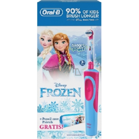 Oral-B Disney Frozen elektrická zubná kefka pre deti + peračník, darčeková sada