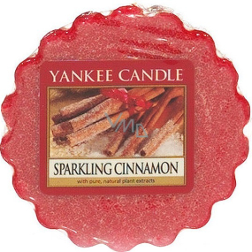 Yankee Candle Sparkling Cinnamon - Trblietavá škorica vonný vosk do aromalampy 22 g