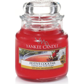 Yankee Candle Festive Cocktail - Sviatočné koktail vonná sviečka Classic malá sklo 104 g