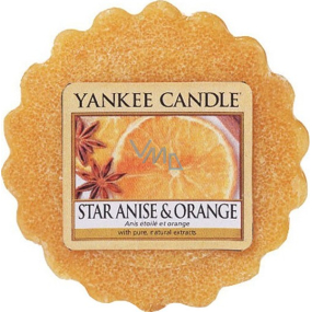 Yankee Candle Star Aníz & Orange - Aníz a pomaranč vonný vosk do aromalampy 22 g
