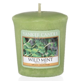 Yankee Candle Wild Mint - Divoká mäta vonná sviečka votívny 49 g