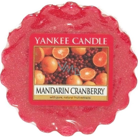 Yankee Candle Mandarin Cranberry - Mandarínky s brusnicami vonný vosk do aromalampy 22 g