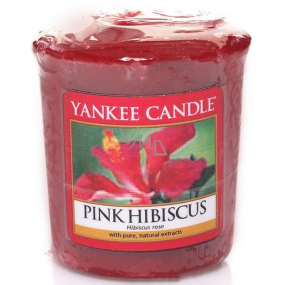 Yankee Candle Pink Hibiscus - Ružový ibištek vonná sviečka votívny 49 g
