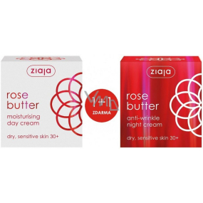 Ziaja Kvet ruže hydratačný denný krém 30+ 50 ml + protivráskový nočný krém 30+ 50 ml, duopack