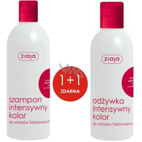 Ziaja Intenzívna farba šampón na farbené vlasy 400 ml + Intenzívna farba kondicionér na farbené vlasy 200 ml, duopack