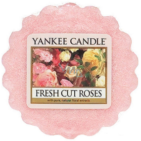 Yankee Candle Fresh Cut Roses - Čerstvo narezané ruža vonný vosk do aromalampy 22 g