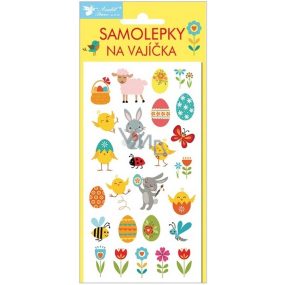 Samolepky na vajíčka veľkonočné nové gélové veselé velikonoce č.2 19 x 9 cm