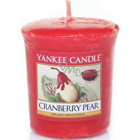 Yankee Candle Cranberry Pear - Brusnica a hruška vonná sviečka votívny 49 g