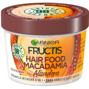 Garnier Fructis Macadamia Hair Food vyhladzujúci maska na suché a nepoddajné vlasy 390 ml