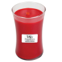 Woodwick Radish and Rhubarb - Reďkev a Rebarbora vonná sviečka s dreveným knôtom a viečkom sklo veľká 609,5 g