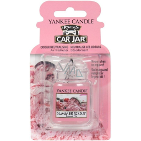 Yankee Candle Summer Scoop - Kopeček letné zmrzliny gélová vonná visačka do auta 30 g