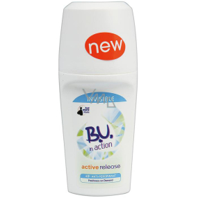 BU In Action Active Release Invisible 48h guličkový antiperspirant dezodorant roll-on pre ženy 50 ml