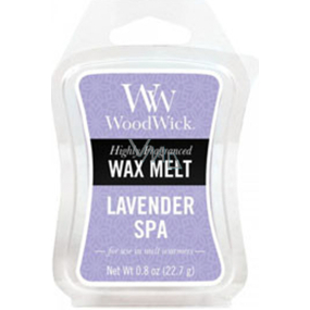Woodwick Lavender Spa - Levanduľové kúpele vonný vosk do aromalampy 22.7 g