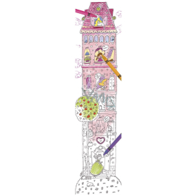 Monu Veselý meter Veža skladačka k vymaľovanie pre deti 5+ 160 x 40 cm