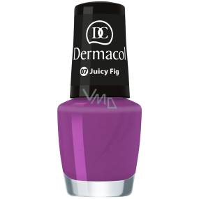 Dermacol Nail Polish Mini Summer Collection lak na nechty 07 Juicy Fig 5 ml