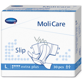 MoliCare Slip Extra Plus L 120-150 cm 6 kvapiek zalepovacie plienkové nohavičky pre ťažký stupeň inkontinencie 30 kusov