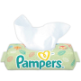 Pampers Natural Clean s harmančekom vlhčené obrúsky pre veľmi citlivú pokožku pre deti 64 kusov, neparfumované