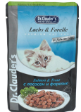 Dr. Clauders Losos a pstruh v želé kompletné krmivo pre mačky kapsička 100 g