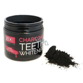 Xoc Charcoal Aktívne uhlie bieliace prášok na zuby 60 g