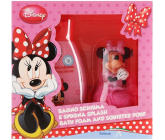 Disney Minnie Mouse pena do kúpeľa pre deti 300 ml + striekacie žinka, kozmetická súprava pre deti,