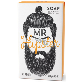 Somerset Toiletry Pán Hipster luxusné trikrát mleté toaletné mydlo s bambuckým maslom a pikantné vôňou korenia a zázvoru pre mužov 200 g