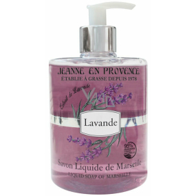 Jeanne en Provence Lavande Levanduľa tekuté mydlo na ruky dávkovač 500 ml