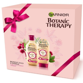 Garnier Botanic Therapy Ricinus Oil & Almond šampón pre slabé vlasy s tendenciou vypadávať 250 ml + balzam 200 ml, kozmetická sada