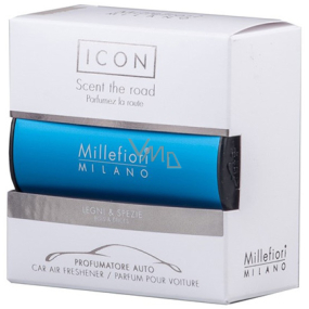 Millefiori Milano Icon Légny & Spezie - Drevo a Korenie vône do auta Classic modrá 47 g