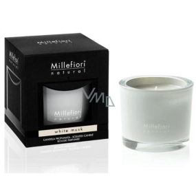 Millefiori Milano Natural White Musk - Biele pižmo Vonná sviečka horí až 60 hodín 180 g
