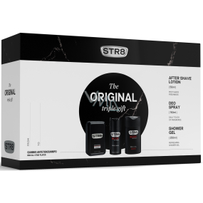 Str8 Original voda po holení 50 ml + dezodorant sprej 150 ml + sprchový gél 250 ml, kozmetická sada