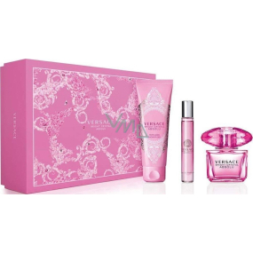 Versace Bright Crystal Absolu toaletná voda pre ženy 90 ml + sprchový gel 150 ml + toaletná voda 10 ml, darčeková sada
