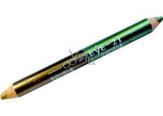 Princessa Davis Eye Double Colour očné tiene v ceruzke 021 svetlozelená a zlatá 6 g