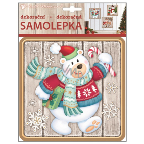 Samolepka plastická ľadový medveď 23 x 18 cm