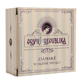 Bohemia Gifts Prvá republika Levanduľa s extraktom z bylín a glycerínom ručne vyrábané jemné toaletné mydlo pre ženy 140 g