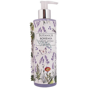 Bohemia Gifts Botanica Levanduľa s olivovým olejom, extraktom z bylín a jogurtovou aktívnou zložkou tekuté mydlo dávkovač 250 ml