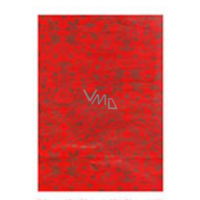 Ditipo Darčekový baliaci papier 70 x 200 cm Vianočný červený zlaté ornamenty