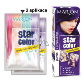 Marion Star Color zmývateľná farba na vlasy Purple - Fialová 2 x 35 ml