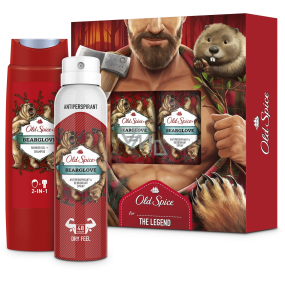 Old Spice BearGlove sprchový gél 250 ml + dezodorant sprej 150 ml, kozmetická sada pre mužov