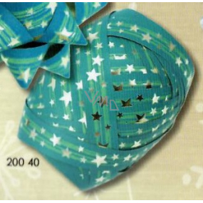 Nekupto Klubíčko Luxus vianočné modrá 1 cm x 10 m 200 40