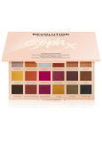Makeup Revolution X Soph Extra Spice paletka očných tieňov 18 x 0,8 g