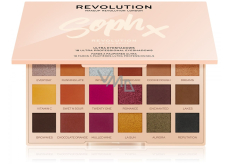 Makeup Revolution X Soph Extra Spice paletka očných tieňov 18 x 0,8 g