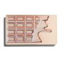 I Heart Revolution Rose zlaté Mini Chocolate Palette paletka očných tieňov 10,2 g
