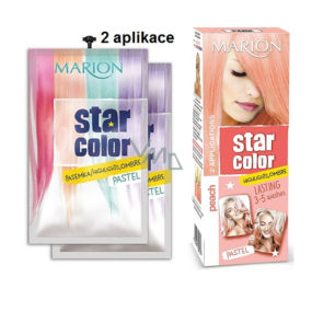 Marion Star Color zmývateľná farba na vlasy Peach - Broskyňová 2 x 35 ml