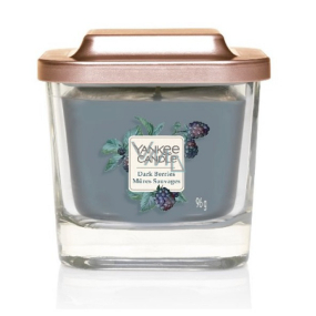 Yankee Candle Dark Berries - Černice sójová vonná sviečka Elevation veľká sklo 1 knôt 96 g