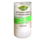 Bion Cosmetics Bio Natural Deo Krystal antiperspirant dezodorant kolíček unisex 120 g kamenec má mnoho využití: po holení, uštipnutie hmyzom, proti poteniu, popáleniu pokožky, zastavuje krvácanie