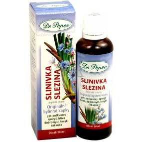 Dr. Popov Slinivka Slezina originálne bylinné kvapky 50 ml