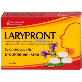Favea Larypront so šalviovým esenciálnym olejom rozpustný v ústach na upokojenie hrdla 24 tabliet